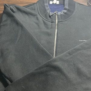 Nice men Calvin Klein  zip up line with Sherpa very warm